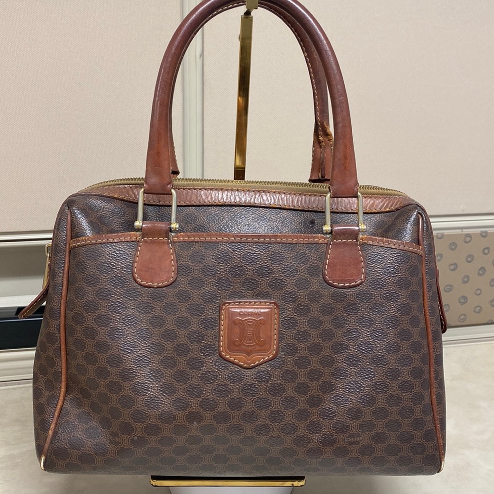 Celine Authentic Triomphe Macadam Bag - image 1